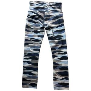 NEW Lululemon Wunder Under Crop III Mini Coast Camo Deep Navy Multi Size 2